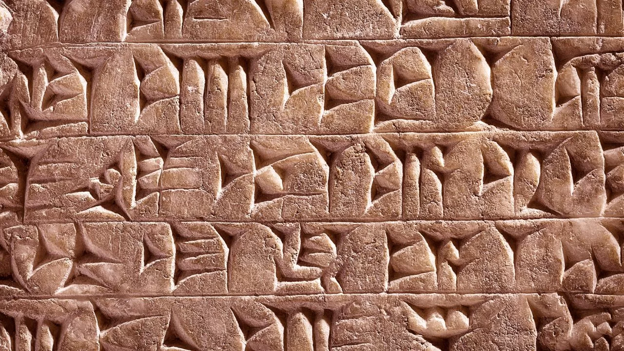 Red cuneiform clay tablet, Assyrian medical inscription